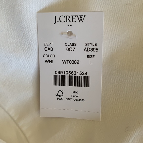 White JCrew Blouse - Picture 3 of 3